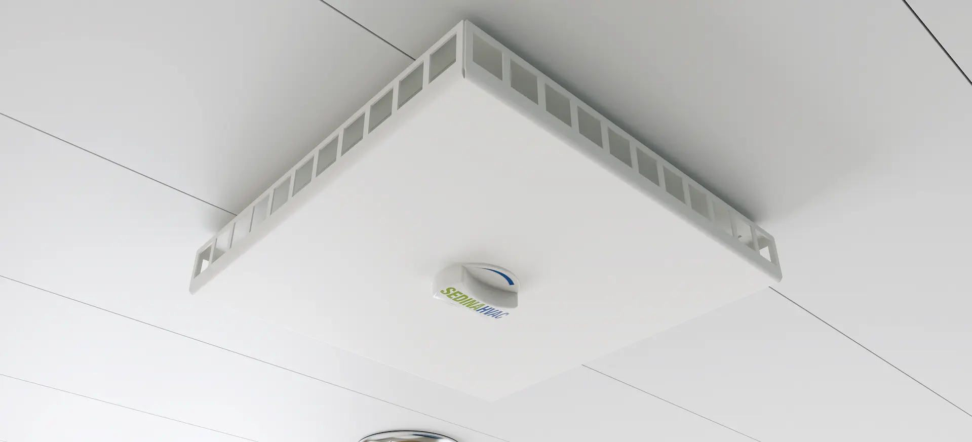UAD adjustable-airflow diffuser with control knob